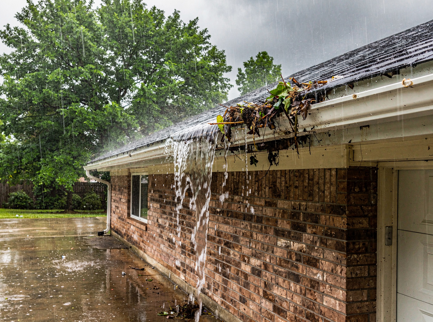 How Houston Spring Rains Lead To Gutter Overflow