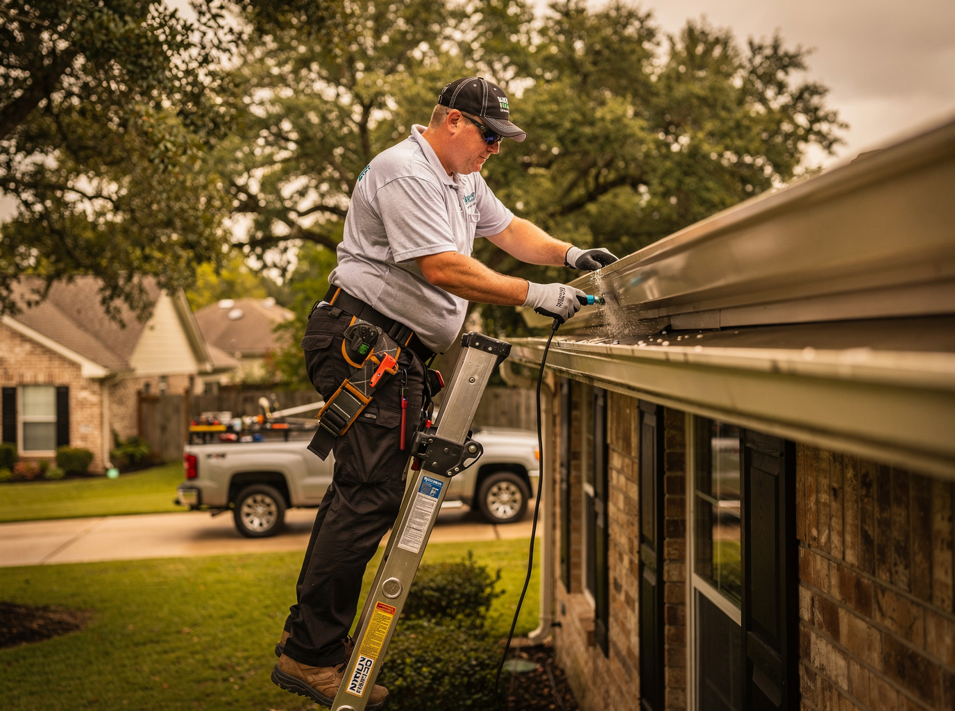 Gutters work by Numero Uno Gutter Pros in Houston, Texas