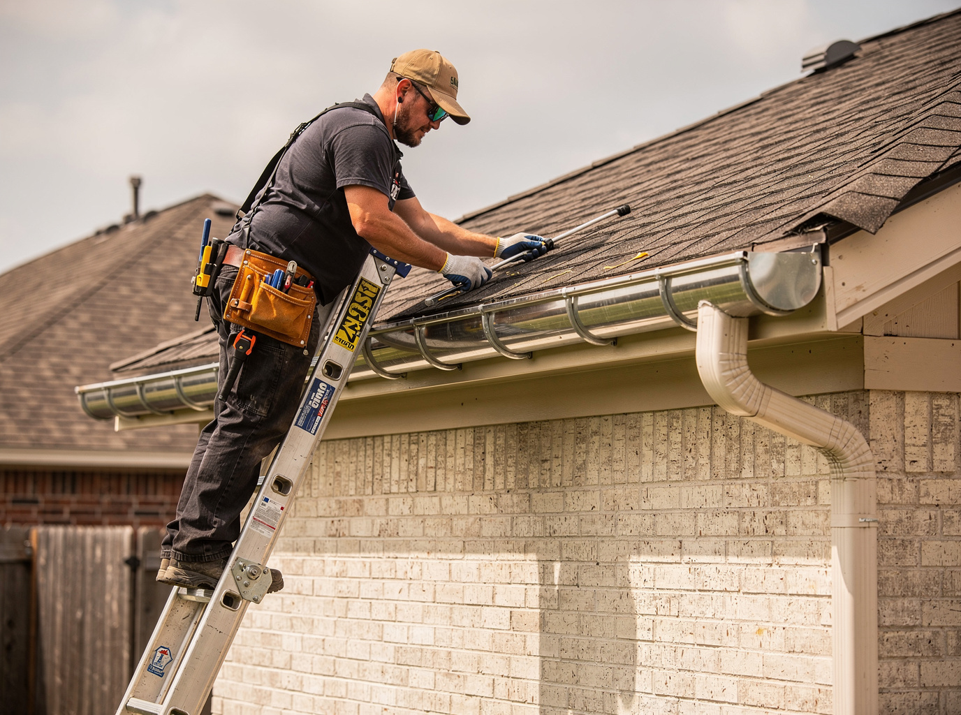 Half-Round Gutters in Houston