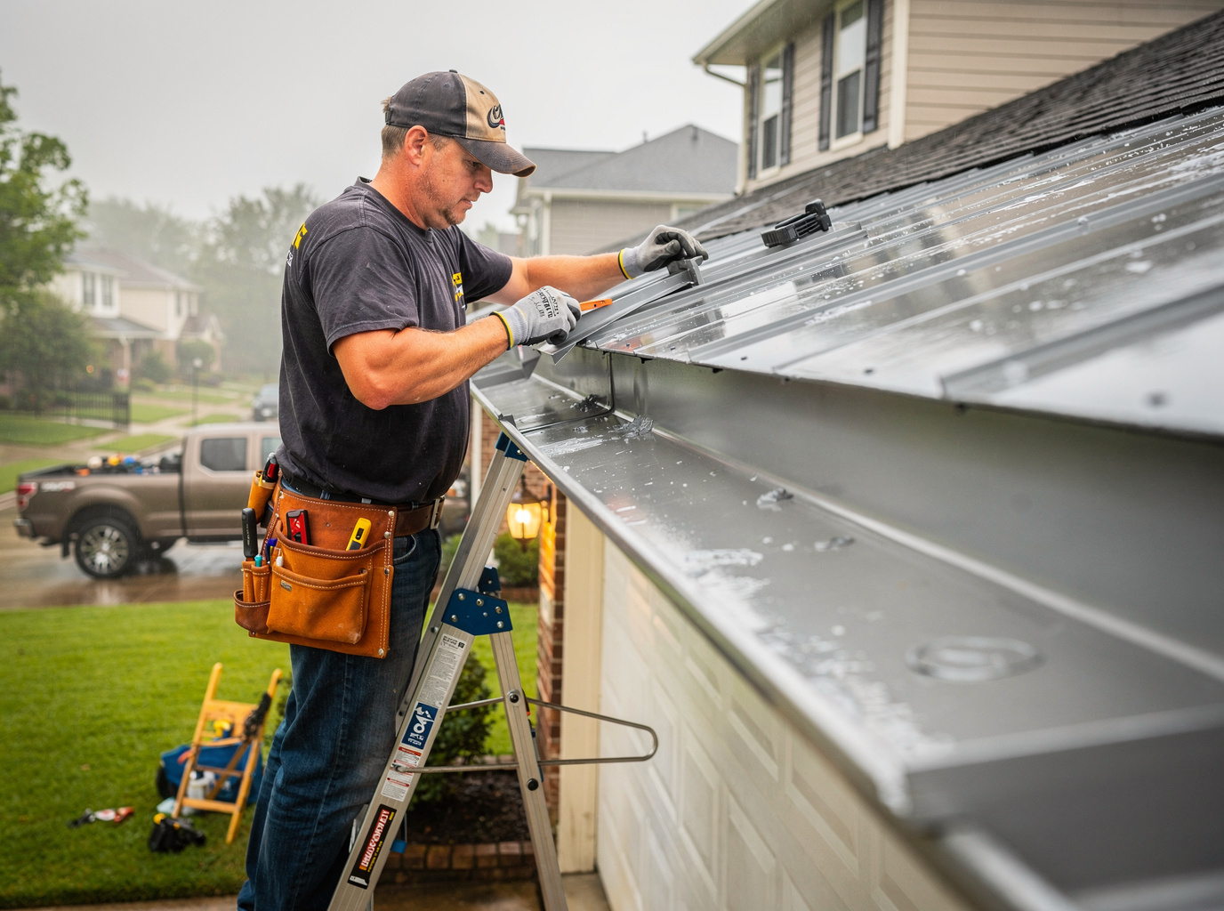 Seamless Gutters in Houston